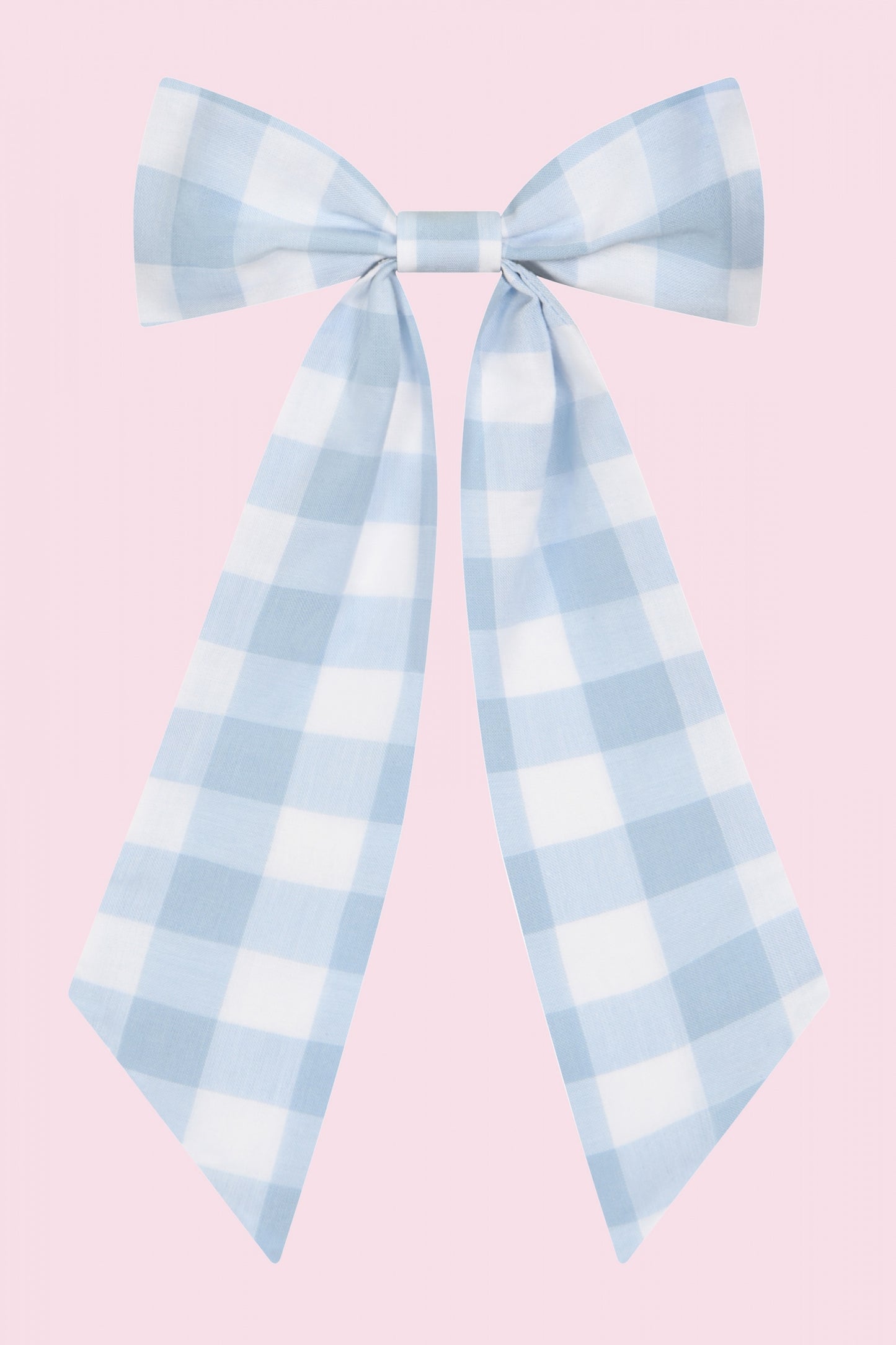 Large Gingham Hair Bow