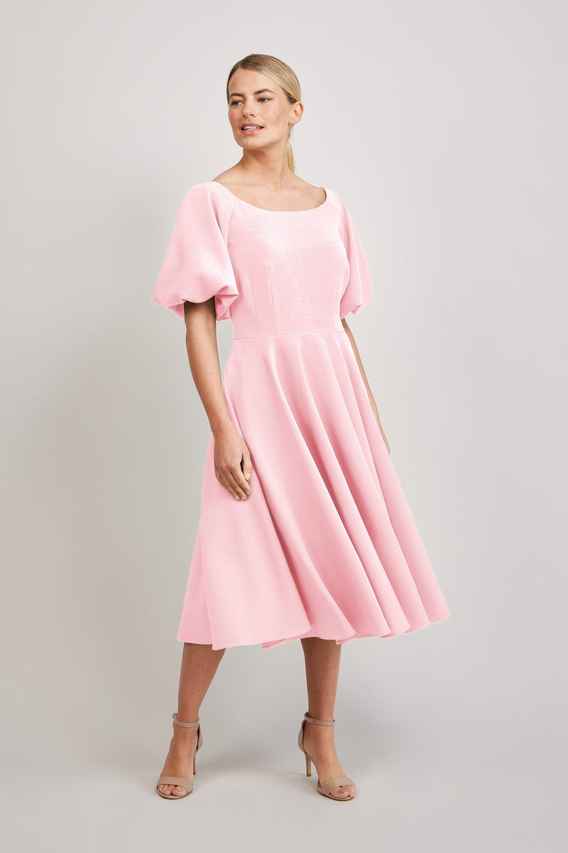 Sabrina Midi Dress - Pale Pink