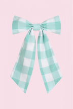 Small Gingham Hair Bow