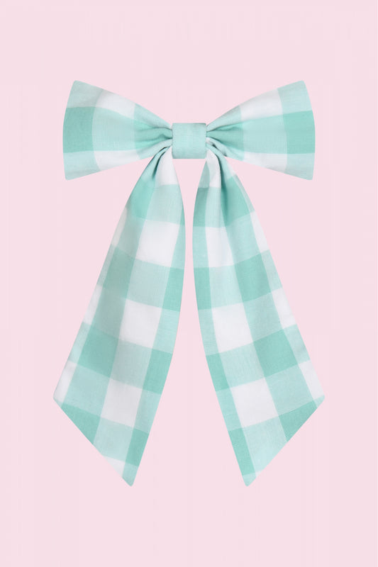 Small Gingham Hair Bow