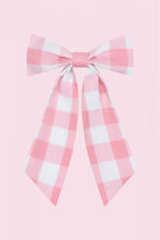 Small Gingham Hair Bow
