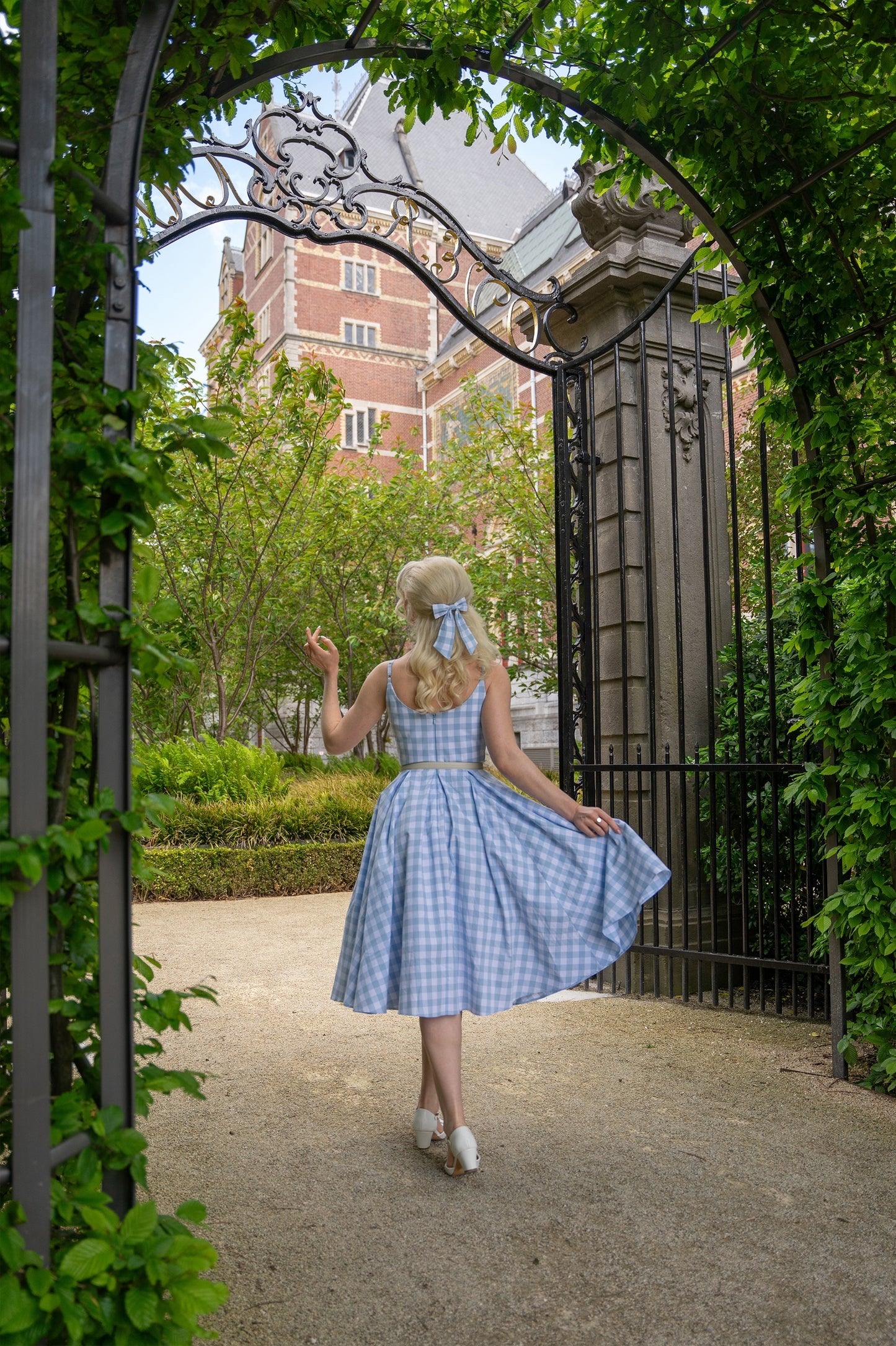 Small Gingham Hair Bow