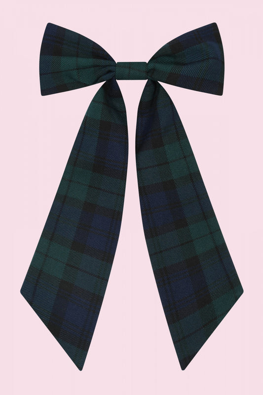 Large Tartan Hair Bow