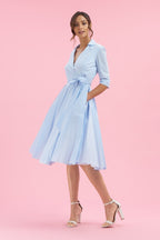 Taylor Wrap Midi Dress
