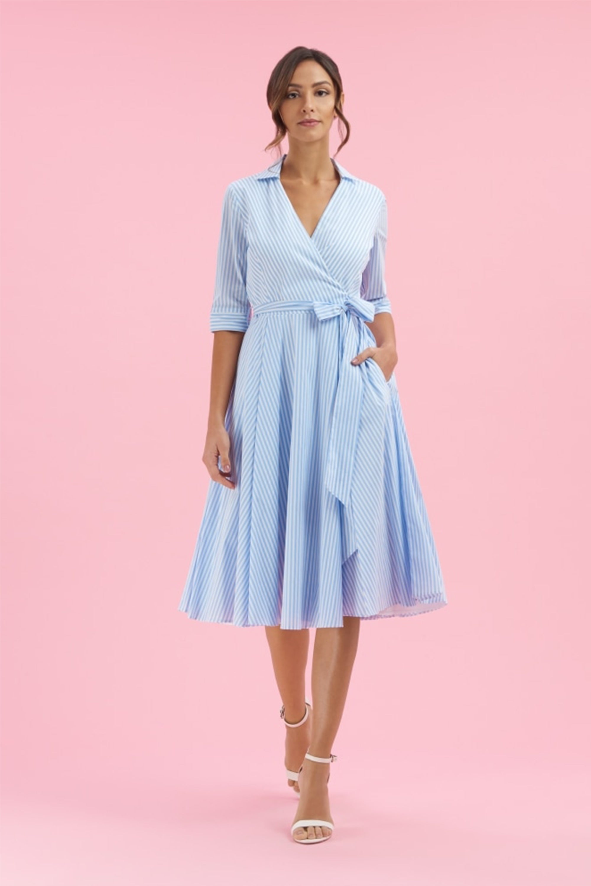 Taylor Wrap Midi Dress