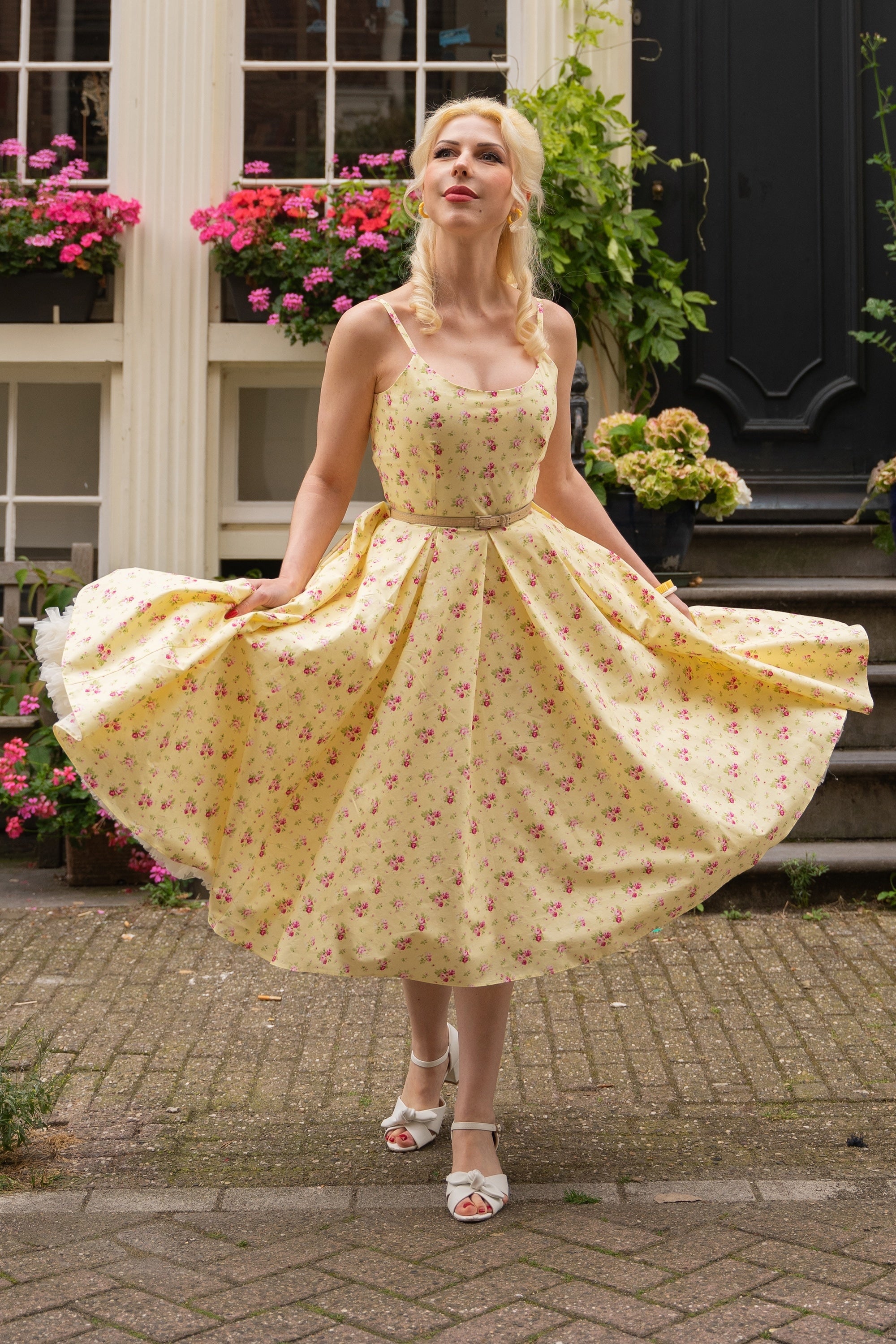 Priscilla Ditsy Midi Dress