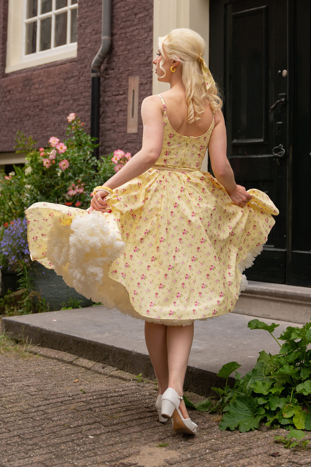 Priscilla Ditsy Midi Dress
