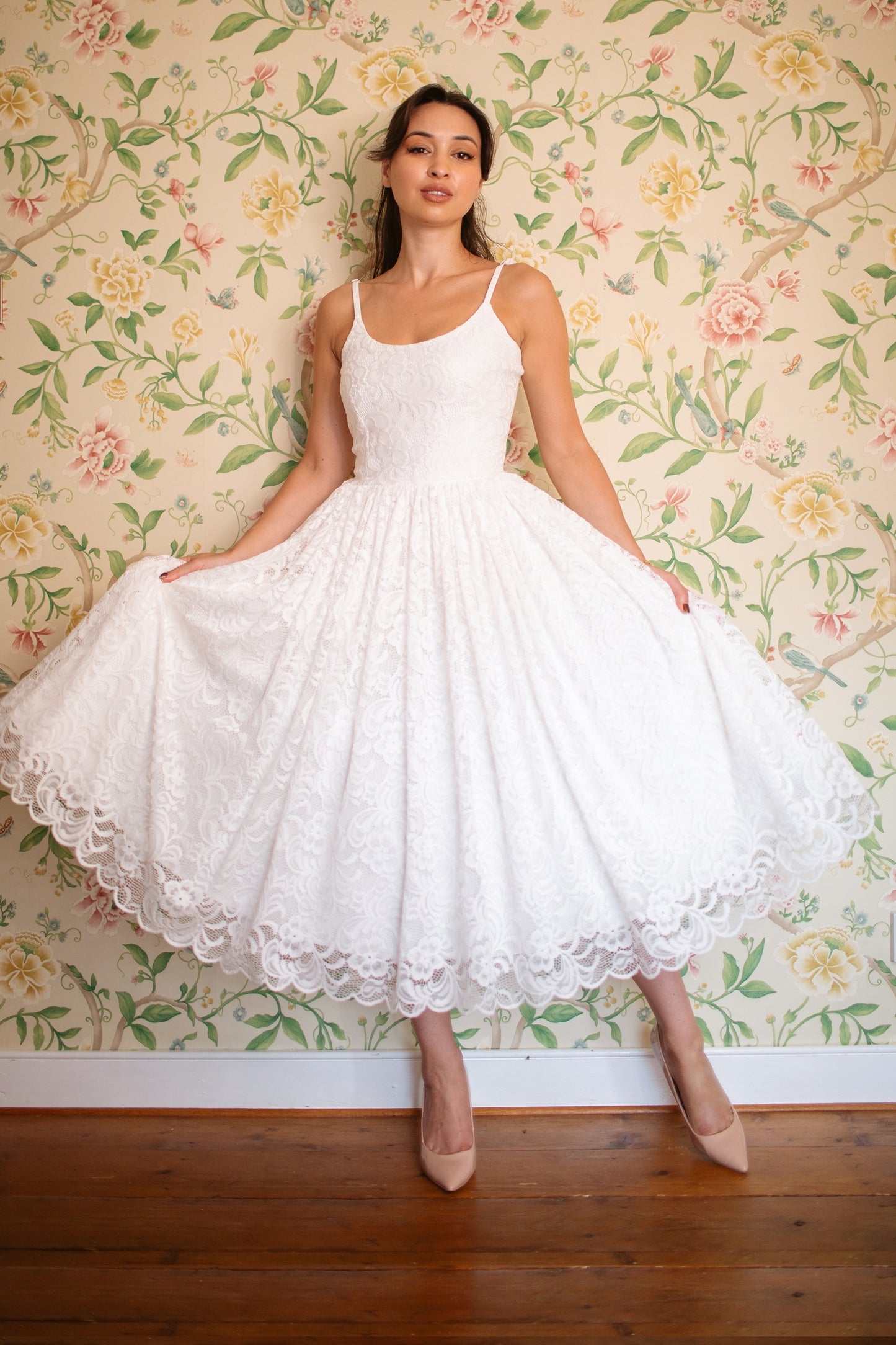 Priscilla Lace Prom Dress