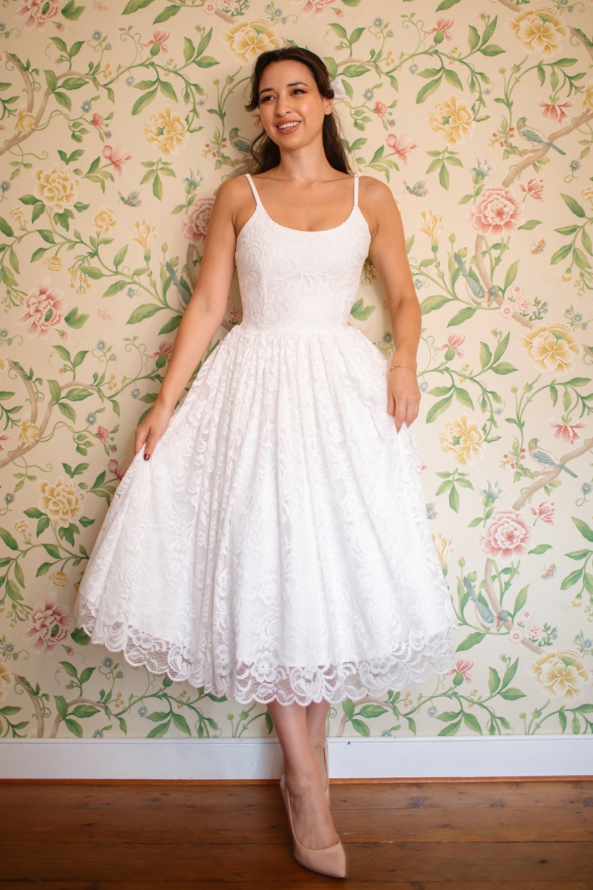 Priscilla Lace Prom Dress
