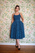 Priscilla Tartan Midi Dress