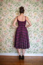 Priscilla Tartan Midi Dress