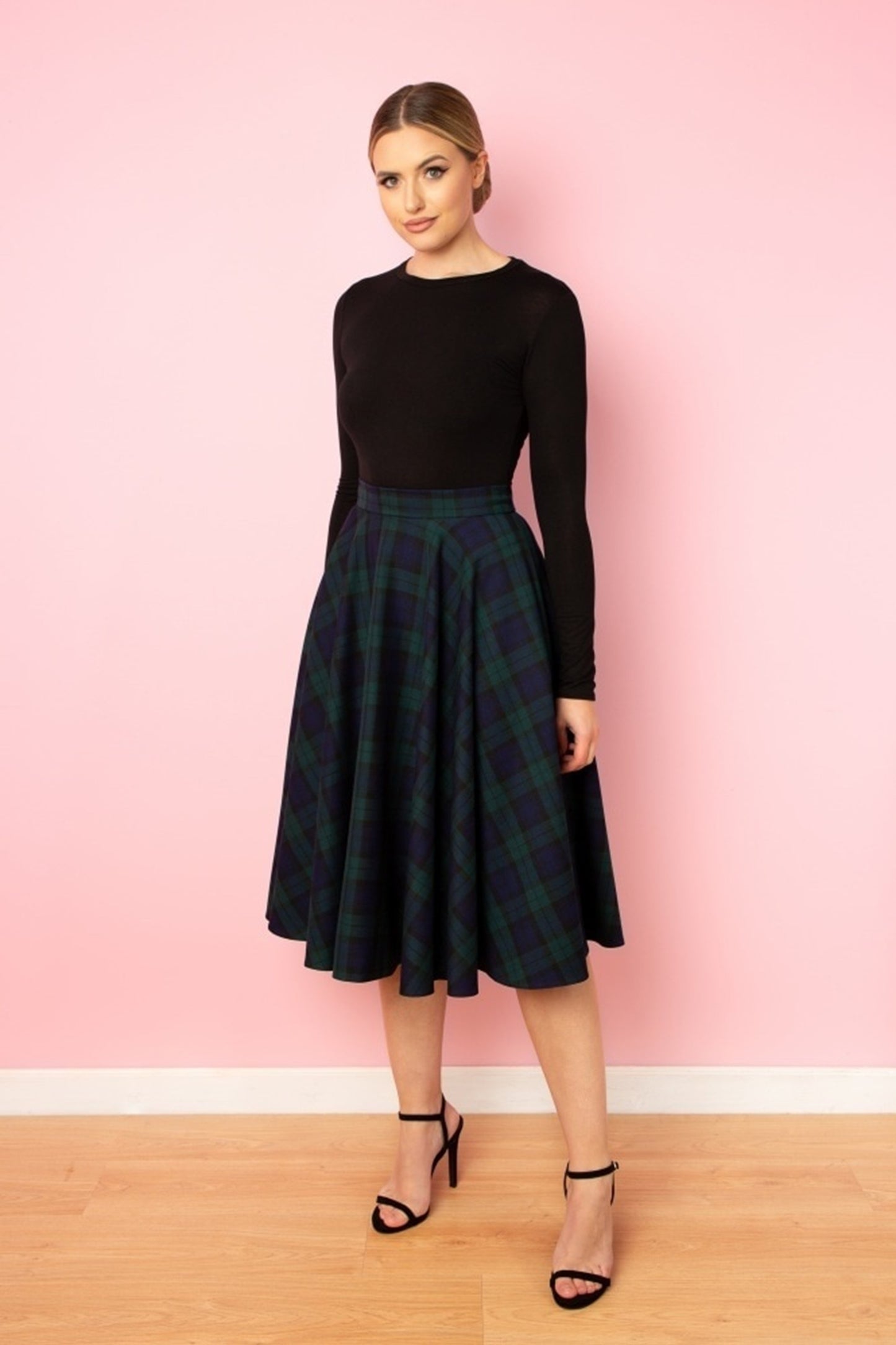 TPDC Tartan Circle Midi Skirt