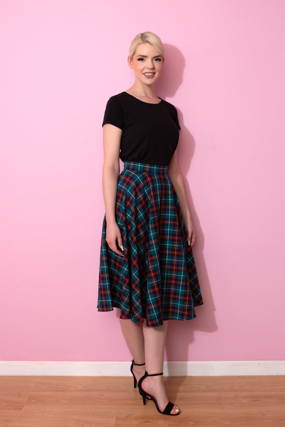 TPDC Tartan Circle Midi Skirt