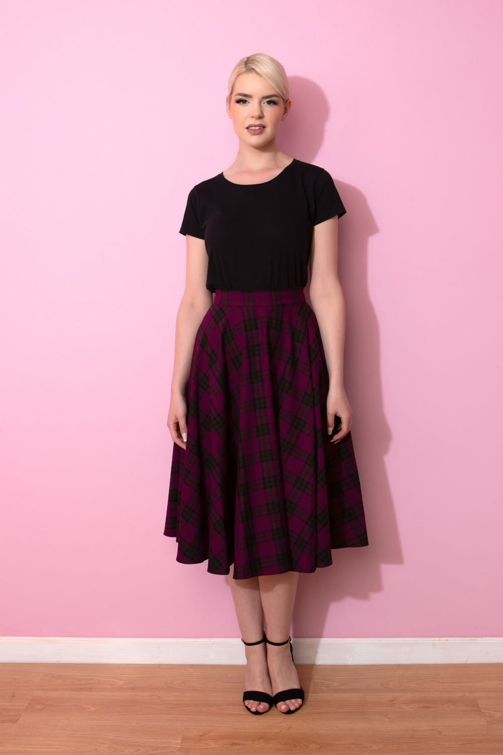 TPDC Tartan Circle Midi Skirt
