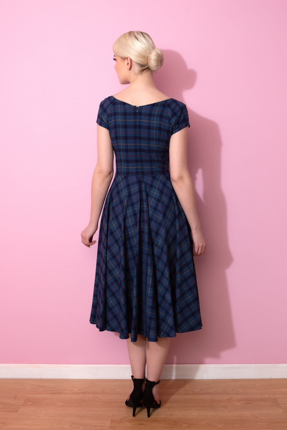Hourglass Tartan Swing Dress