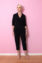 Cigarette Pants in Stretch Twill