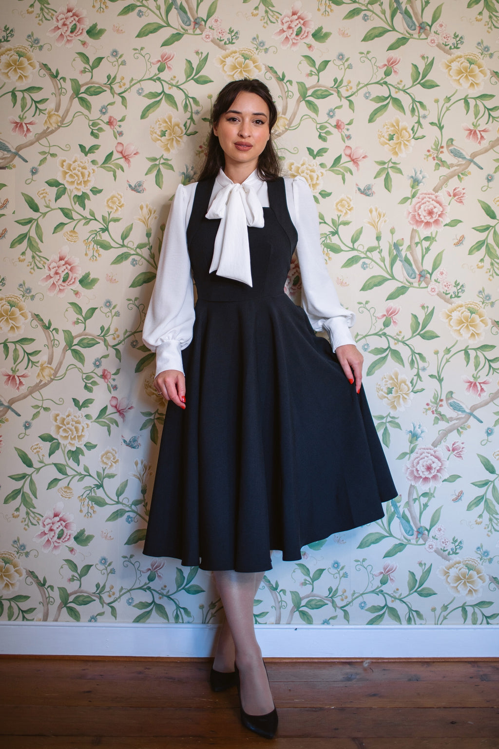 Kirstin Pinafore Midi Dress