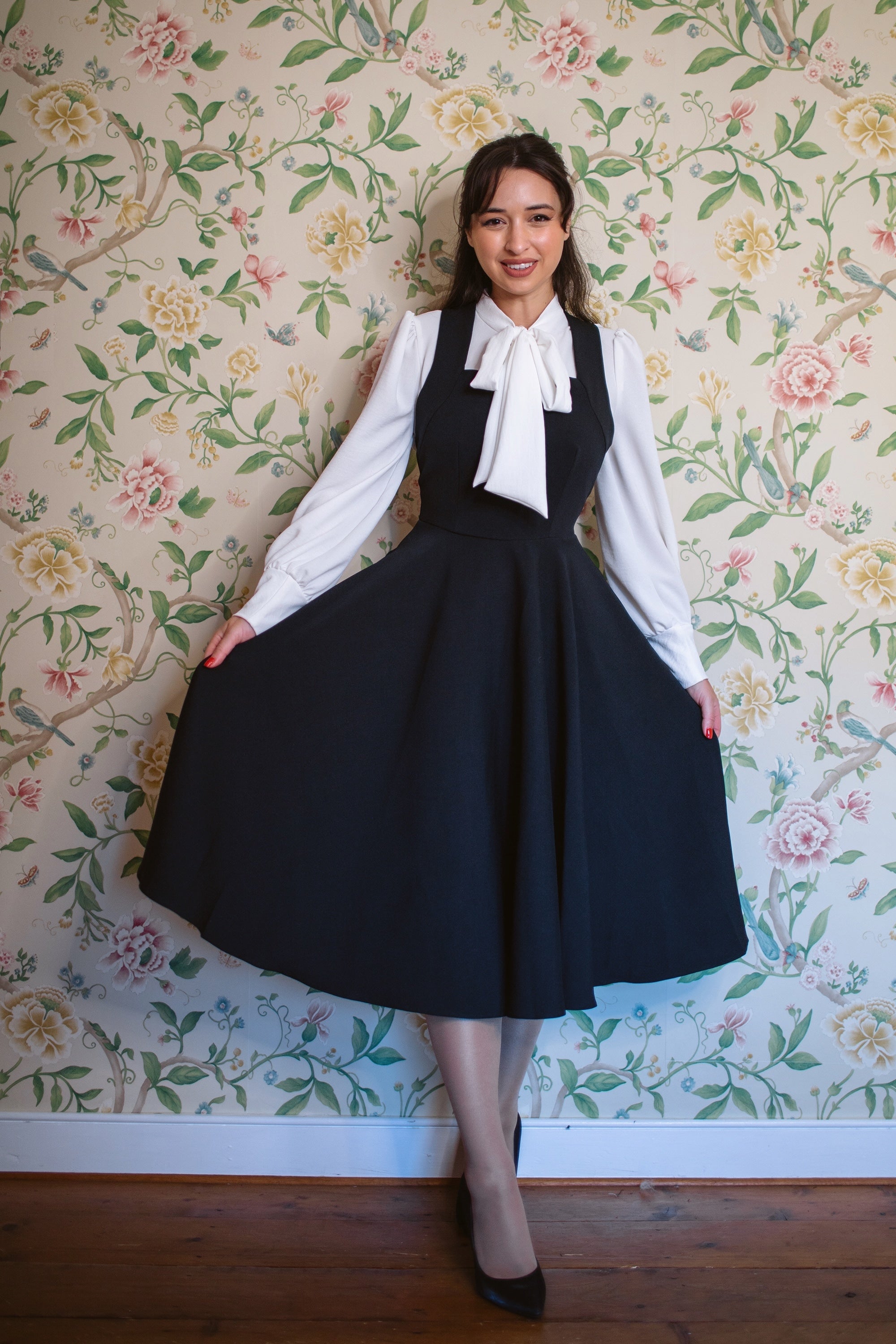 Kirstin Pinafore Midi Dress