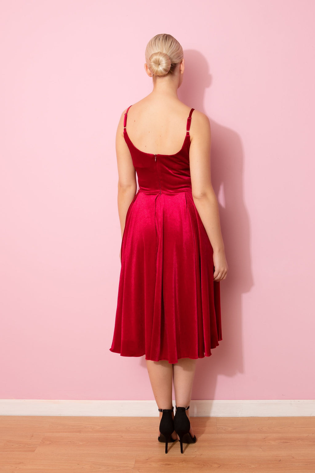 Priscilla Velvet Midi Dress