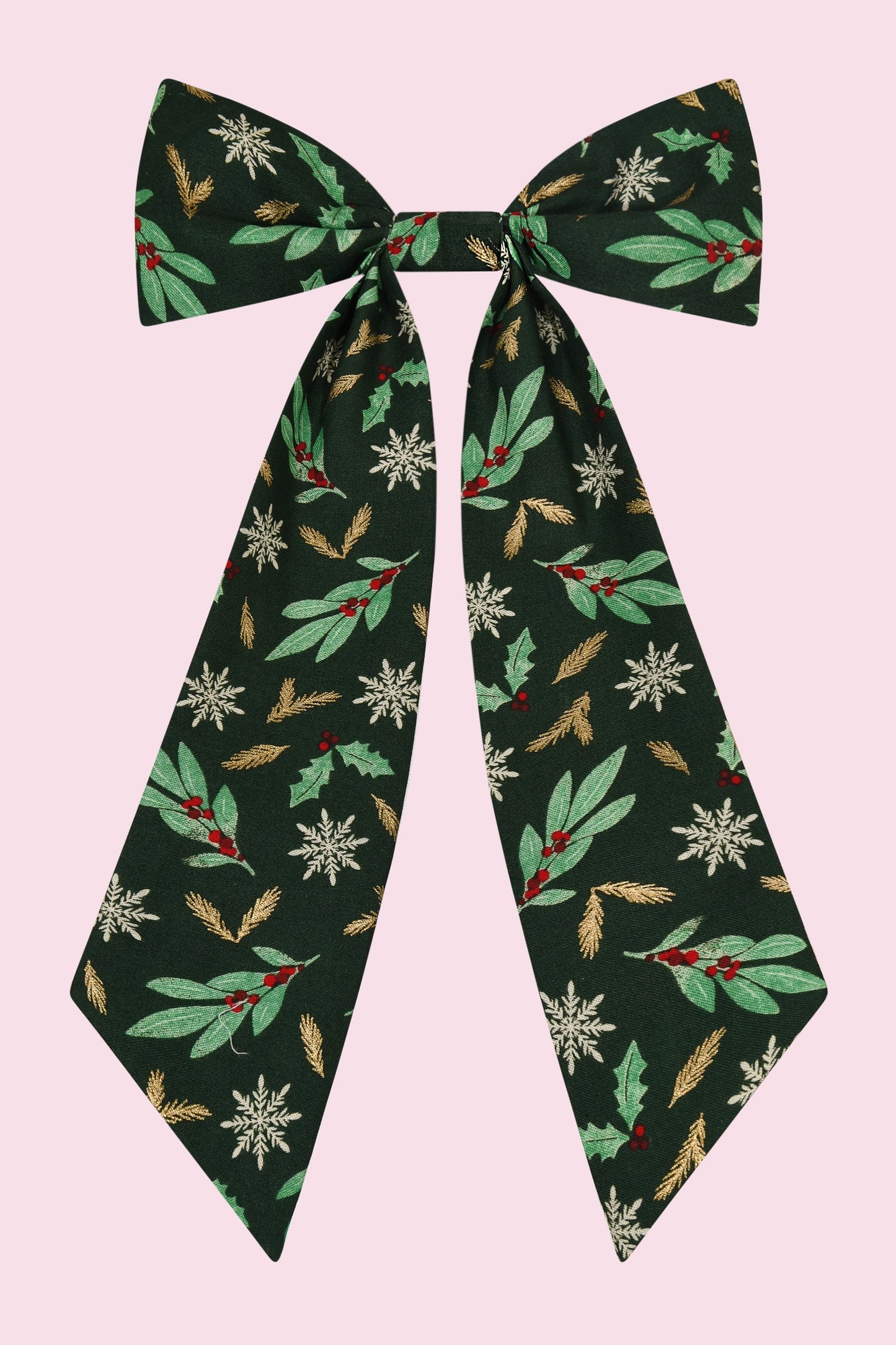 Large Vintage Festive Hair Bow