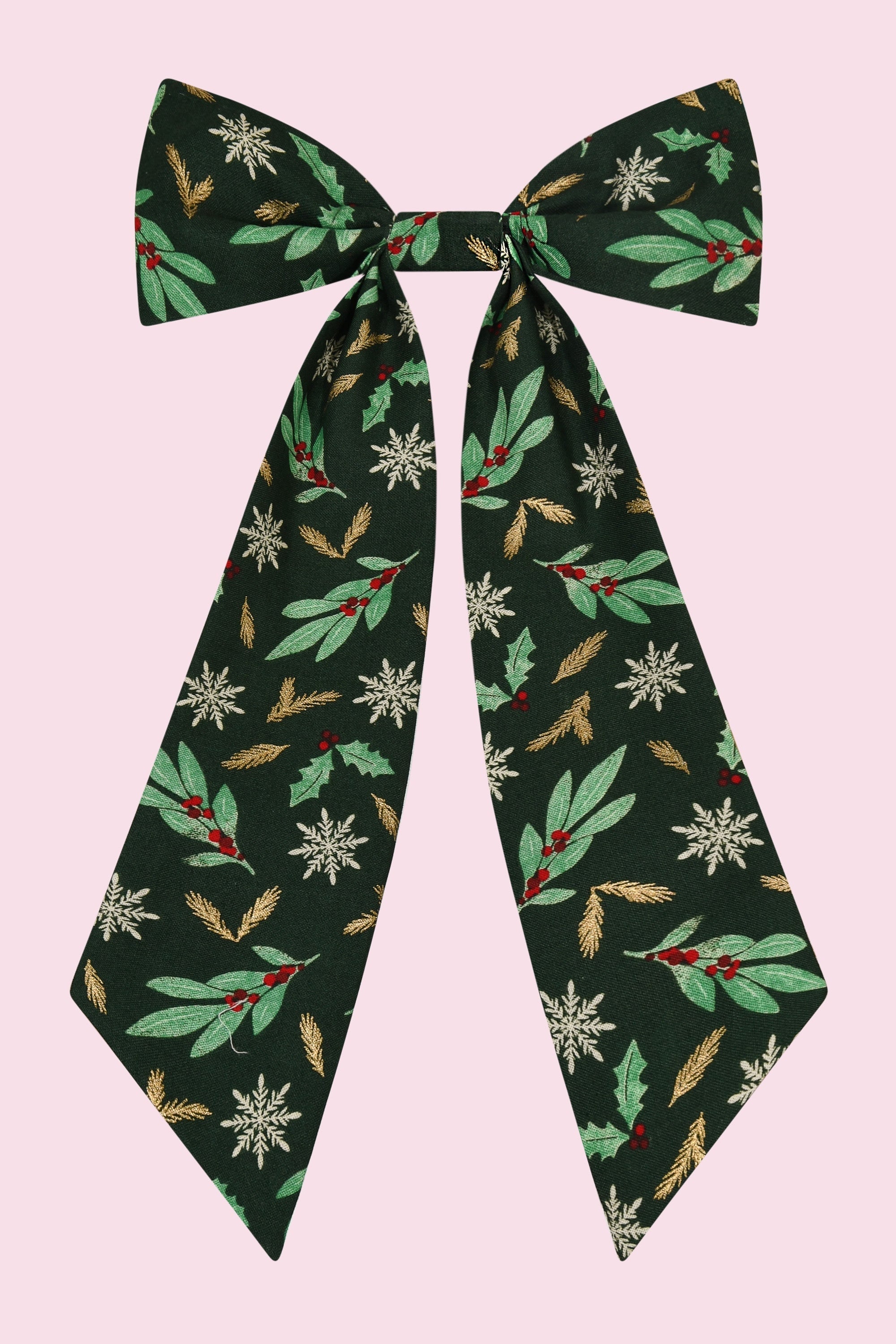 Large Vintage Festive Hair Bow