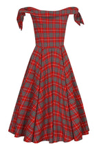 Tilly Tartan Off The Shoulder Prom Dress