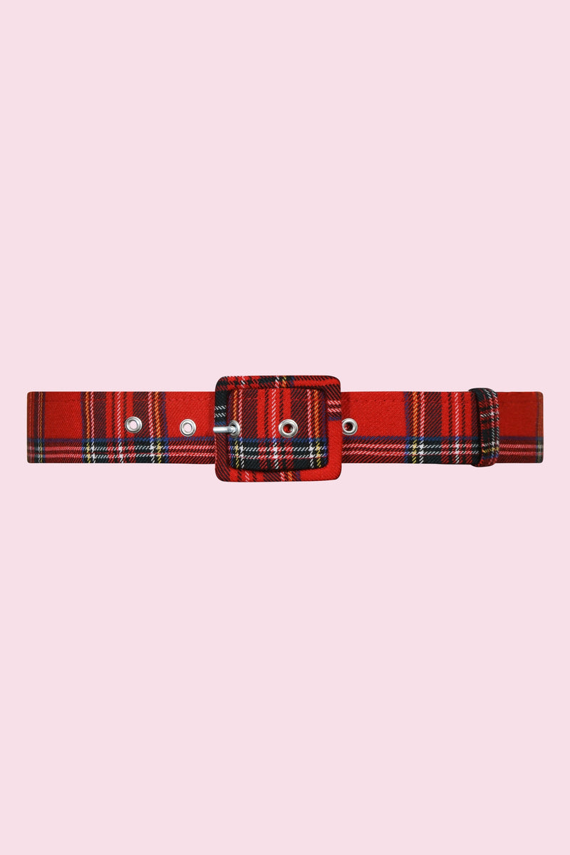 TPDC Tartan Belt - Red
