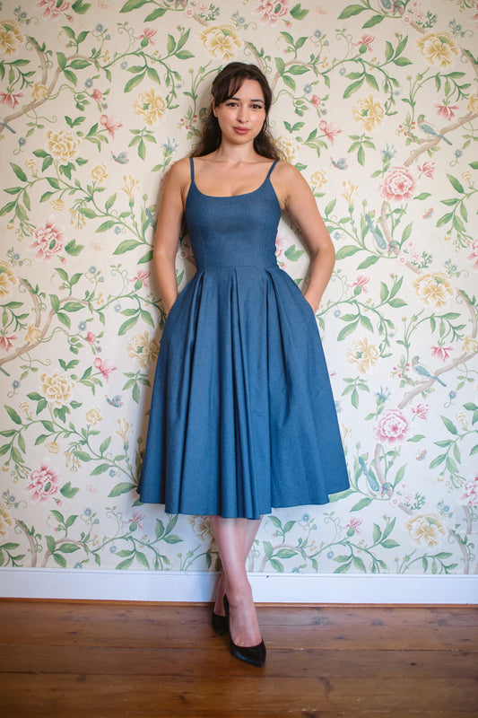 Priscilla Denim Midi Dress