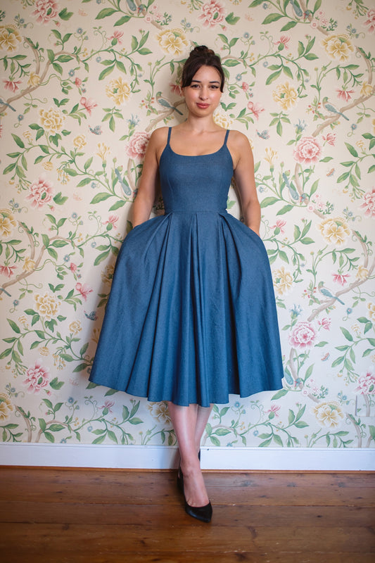 Priscilla Denim Midi Dress