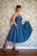 Priscilla Denim Midi Dress