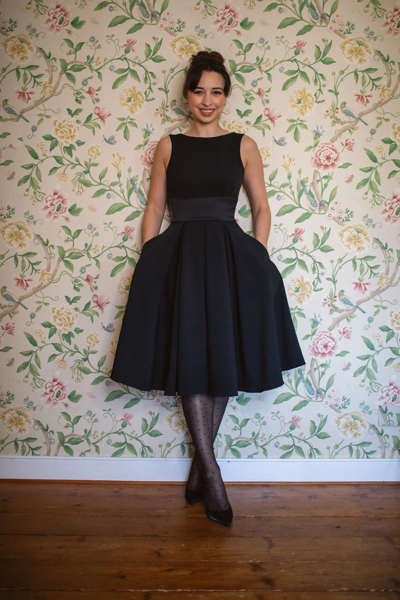 Riviera Signature Swing Dress - Black