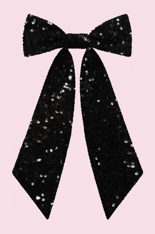 Large Sequin Hair Bow