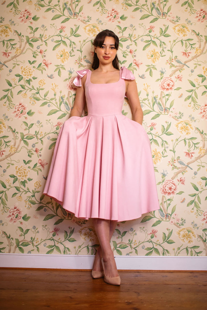 Josephine Midi Dress - Pale Pink