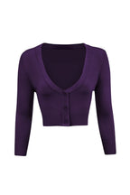 Vintage Cropped ¾ Sleeve Cardigan