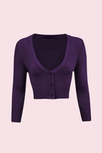 Vintage Cropped ¾ Sleeve Cardigan