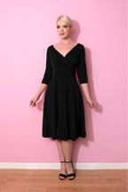 Hourglass 3/4 Sleeve fit & Flare Dress