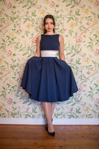 Riviera Contrast Swing Dress