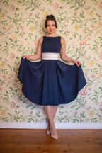 Riviera Contrast Swing Dress