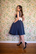 Riviera Contrast Swing Dress