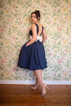 Riviera Contrast Swing Dress