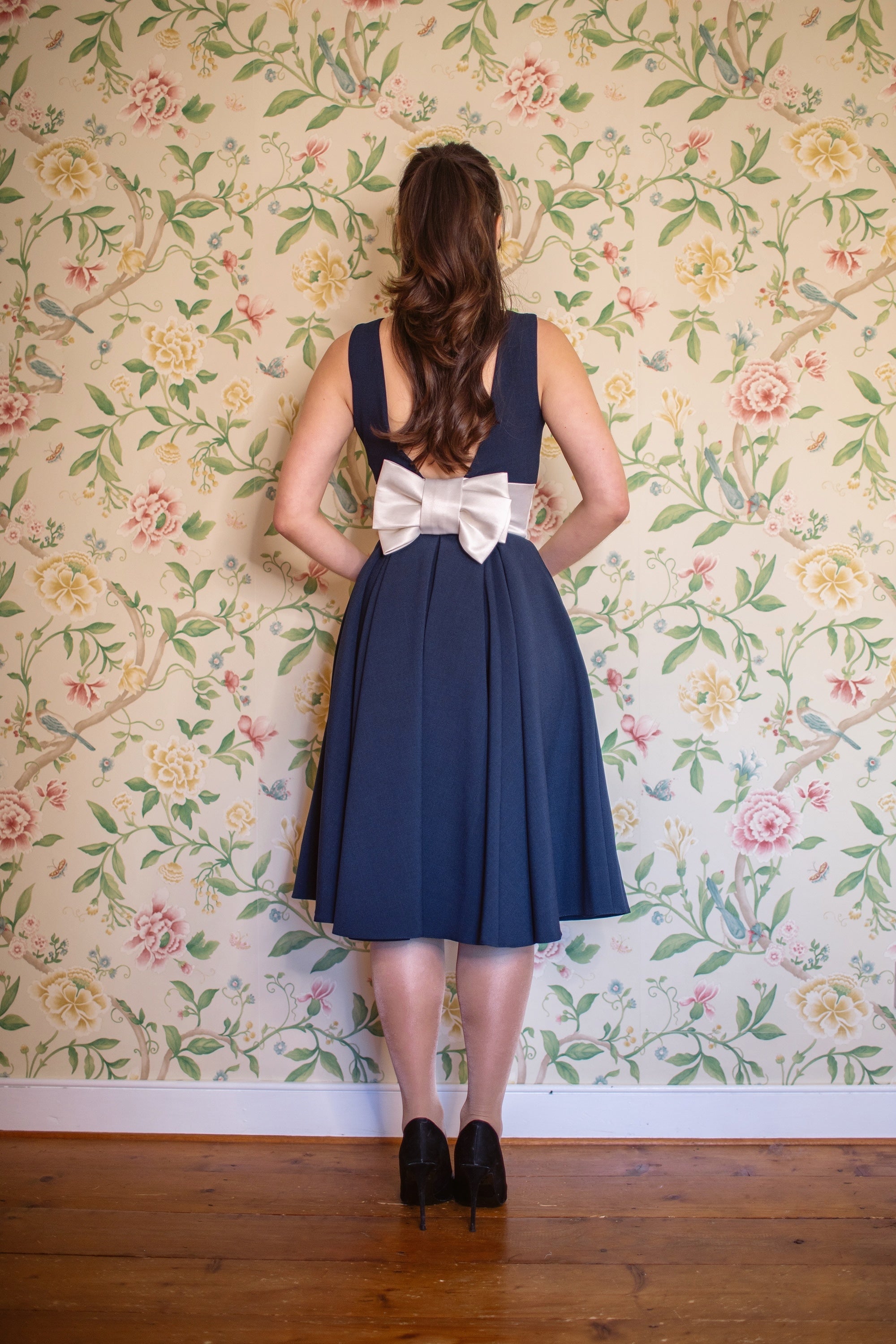 Riviera Contrast Swing Dress
