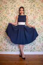 Riviera Contrast Swing Dress