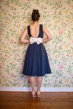 Riviera Contrast Swing Dress
