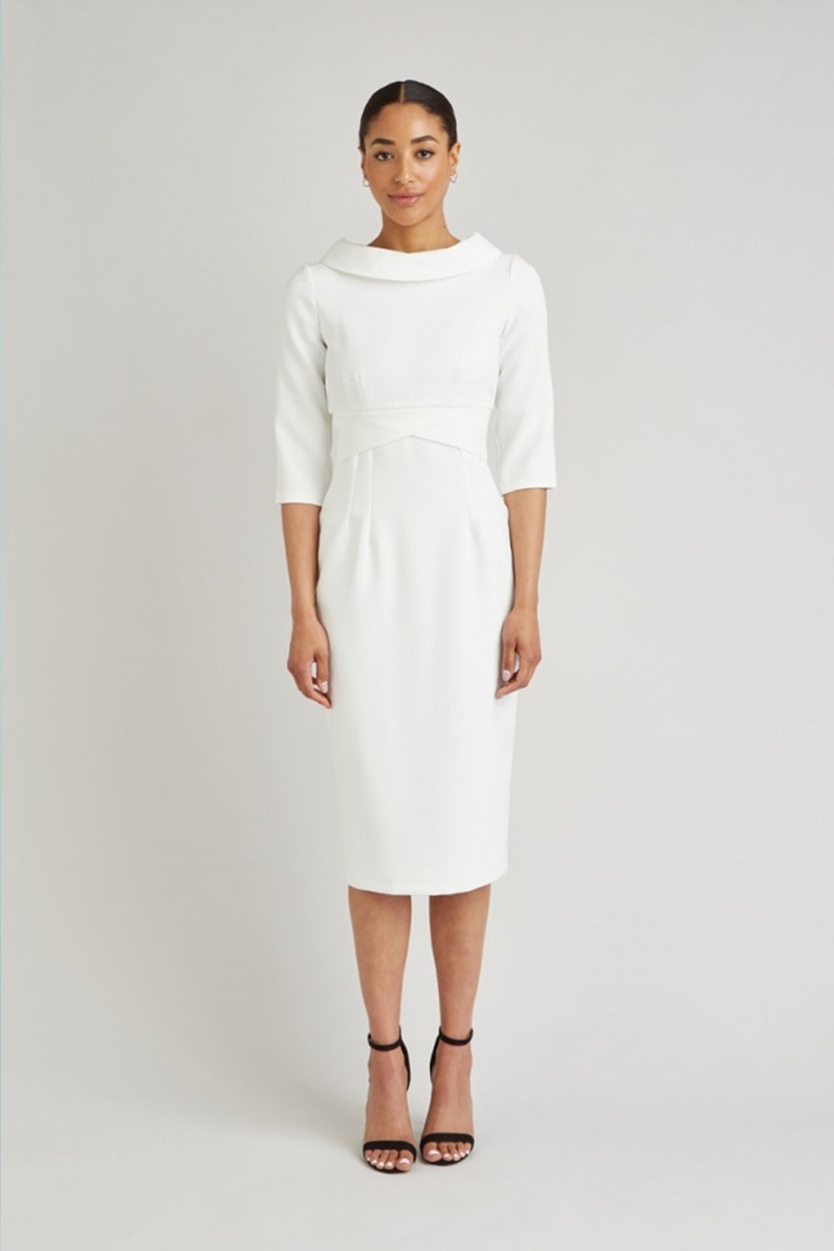 Kennedy Roll Collar Pencil Dress