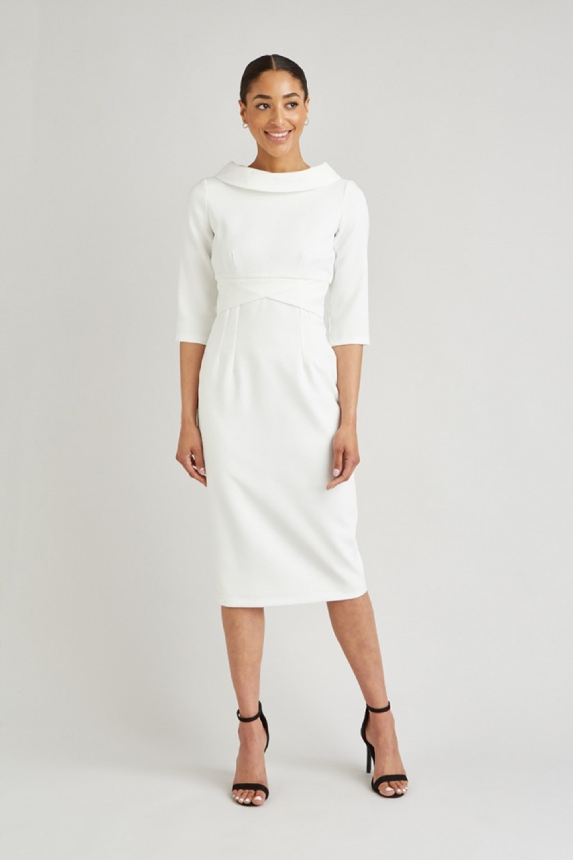 Kennedy Roll Collar Pencil Dress