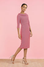 Kennedy Roll Collar Pencil Dress