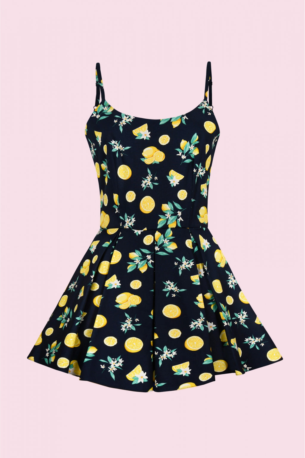 Priscilla Lemon Print Playsuit
