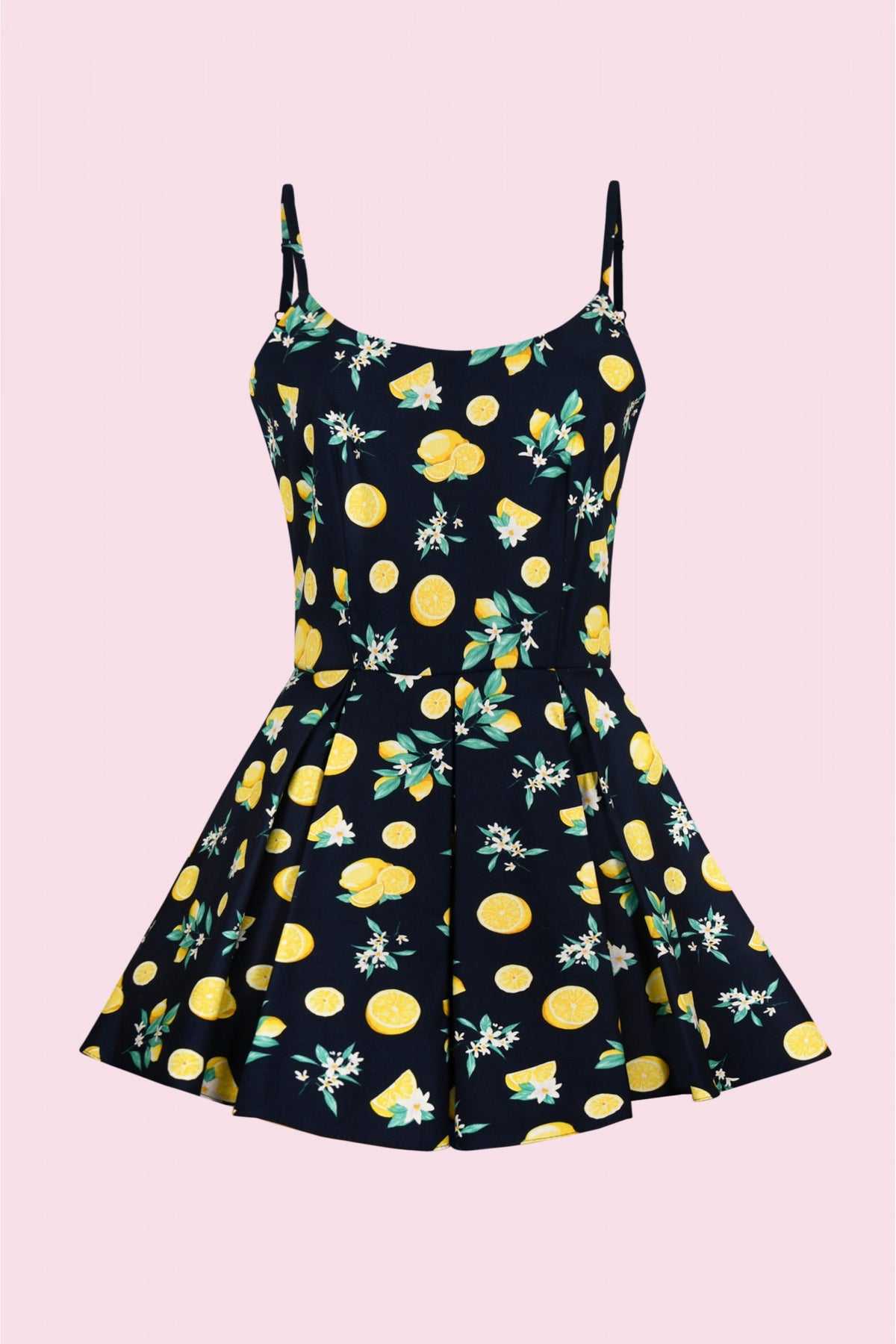 Priscilla Lemon Print Playsuit