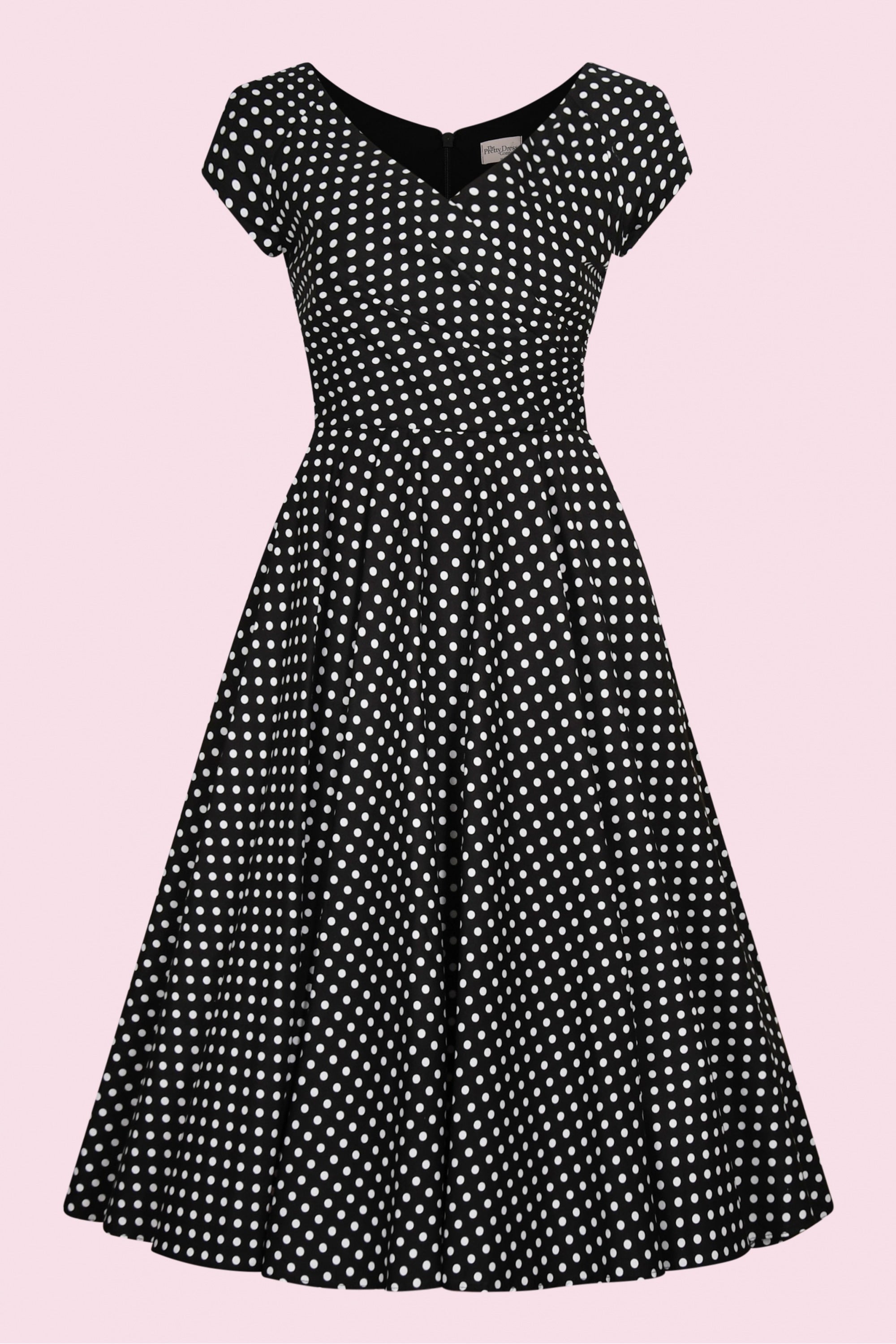Hourglass Polka Dot Cotton Swing Dress