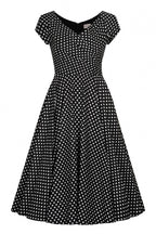 Hourglass Polka Dot Cotton Swing Dress